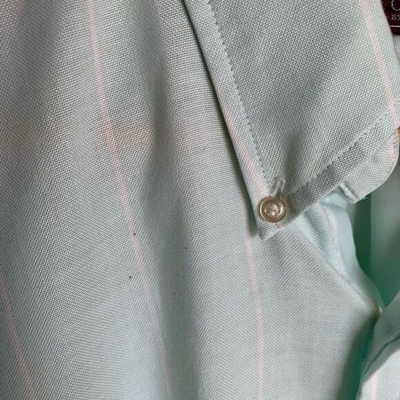 Cambridge Classics by Mervyn’s Mint Green Button-Up Shirt - Made in USA - Size L - Picture 6 of 16